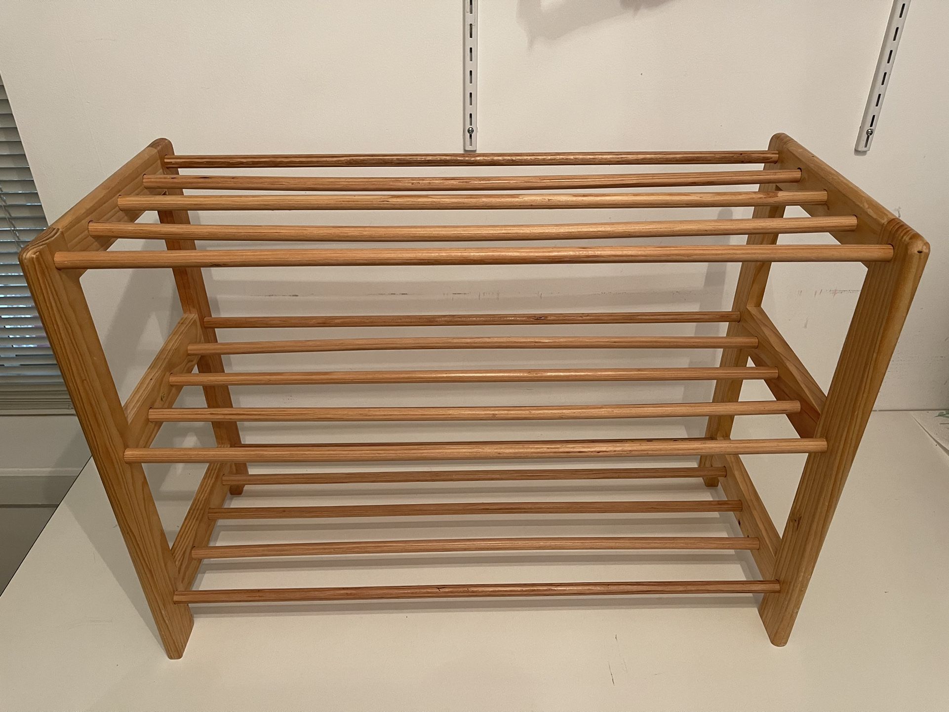 Shoe Rack 27” W x 19”H