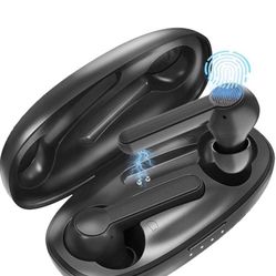 Wireless Earbuds,Bluetooth in-Ear Earbuds with Charging Case,Stereo IPX8 Waterproof Wireless Headphones,Earbuds with Mic for Running Gym Workout,Earti