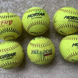6- 12” Softballs 