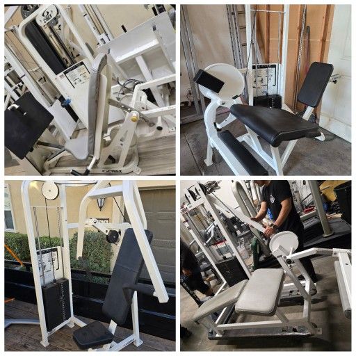 Cybex gym equipment workout fitness weight exercise leg extension press curl chest bundle