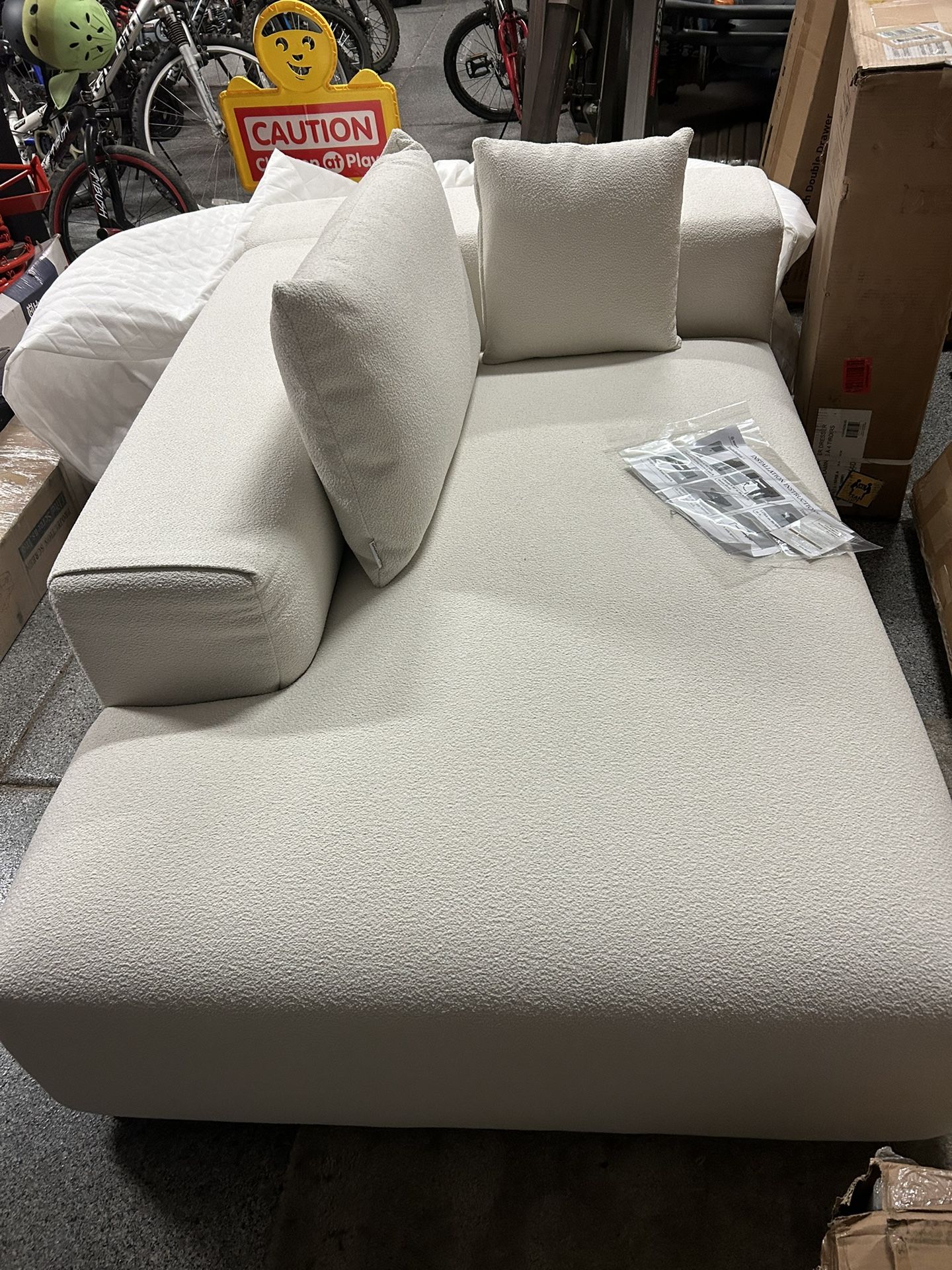 Imola Boucle sofa Chaise by Acanva