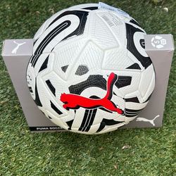 Soccer Ball Puma Orbita 1 TB.  FIFA Quality Pro. 03774-03.  White/black Puma Red.  Size 5.