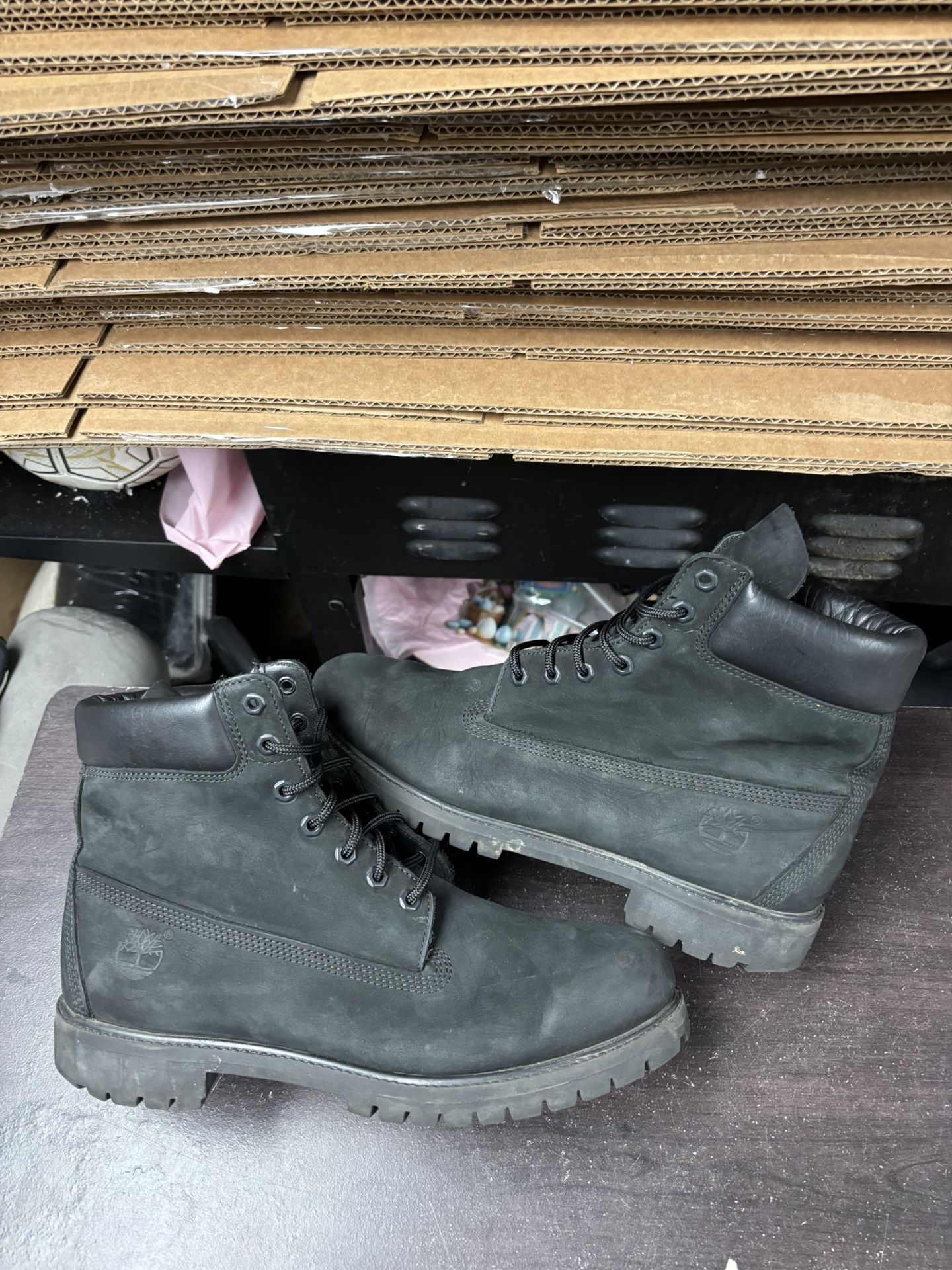 All Black Timberland Boots