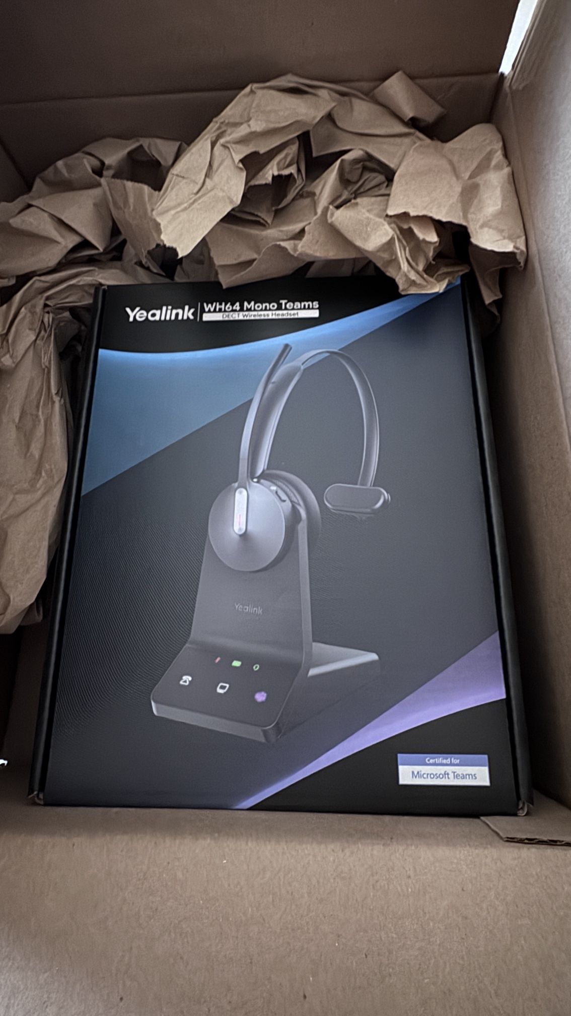 Yalink WH64 Mono Teams DECT Wireless Headset
