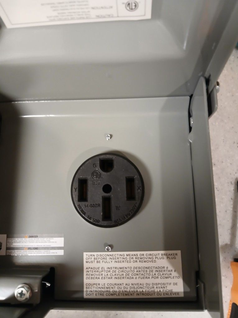 50 Amp RV Outlet Panel