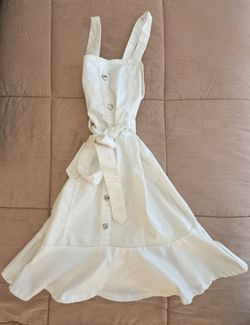 Cute White Summer Dress - Small