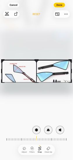 • Triangle CNC 8mm Or 10mm Handle Bar End Side Rear View Mirrors Black Univers...