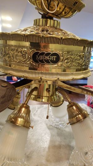 Hunter Medalist Series Ceiling Fan Gold Works For Sale In Dunwoody Ga Offerup