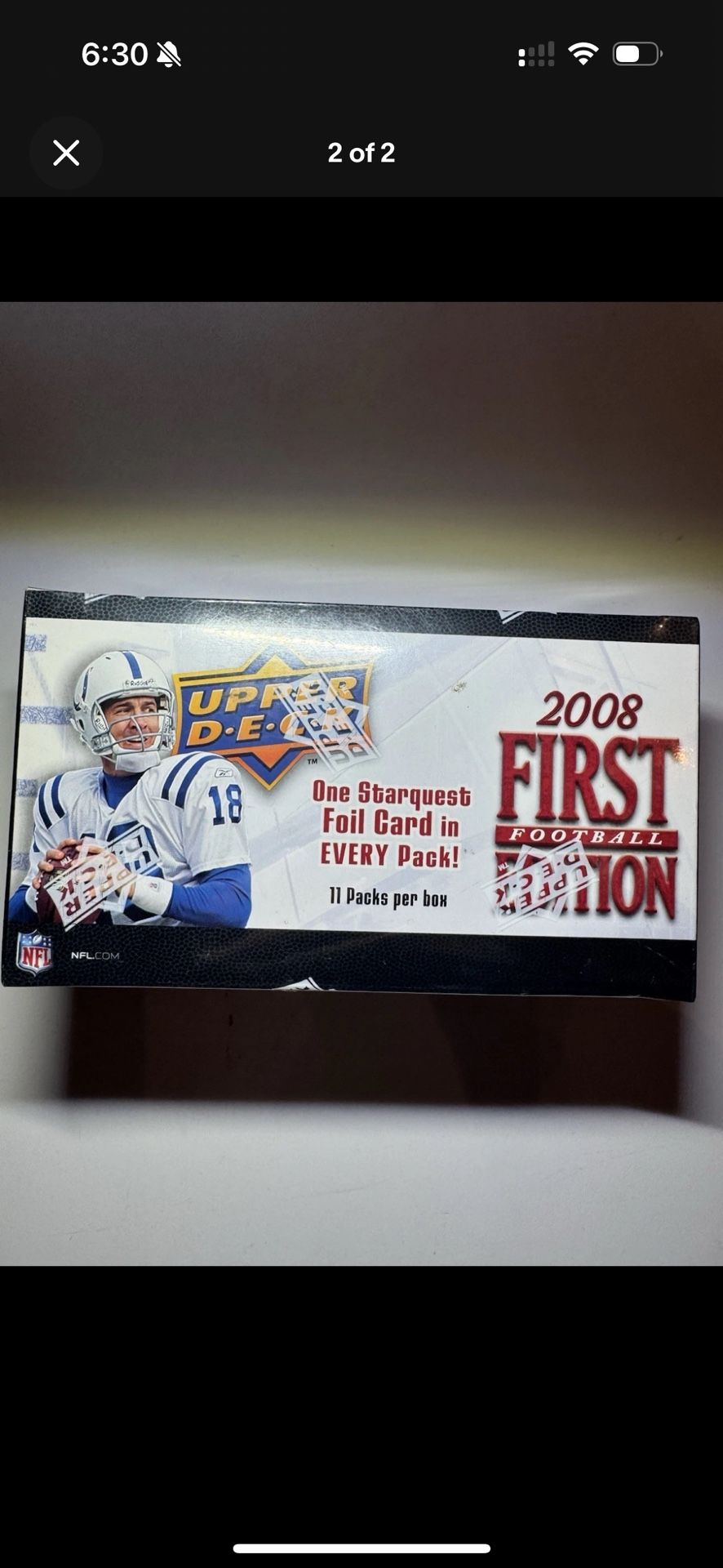 2008 Upper Deck First Edition Football NFL Blaster Box Factory Sealed