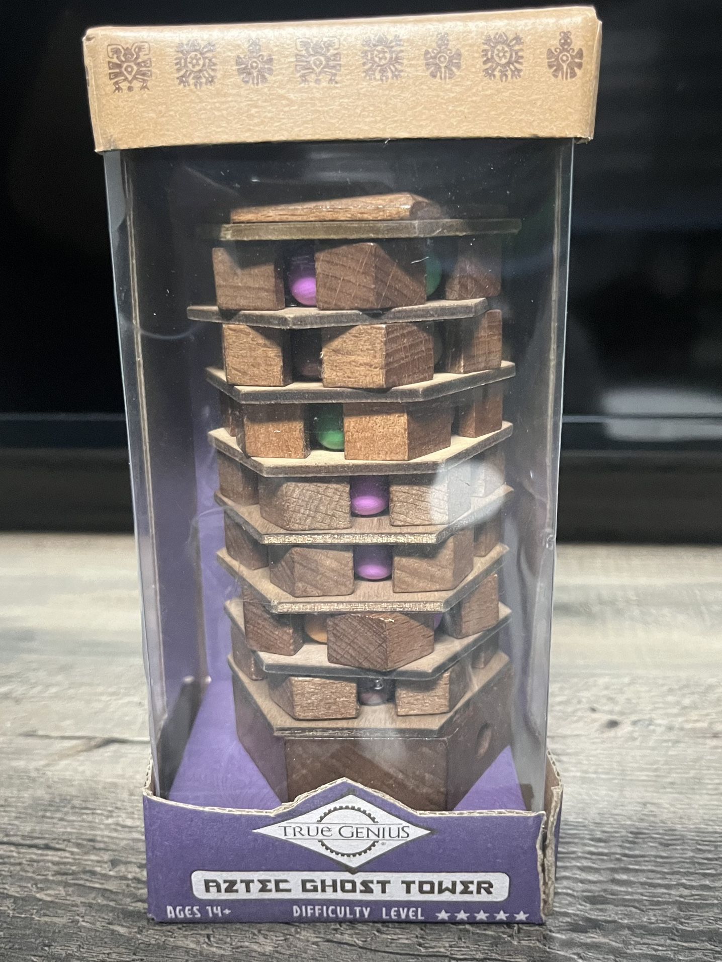 aztec ghost tower puzzle HISTORIC INSPIRATION - all brainteasers from the True Genius line are inspired by one of five different ancient civilizations
