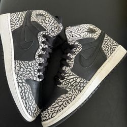 Jordan 1 High Black Elephant Size 7 Youth