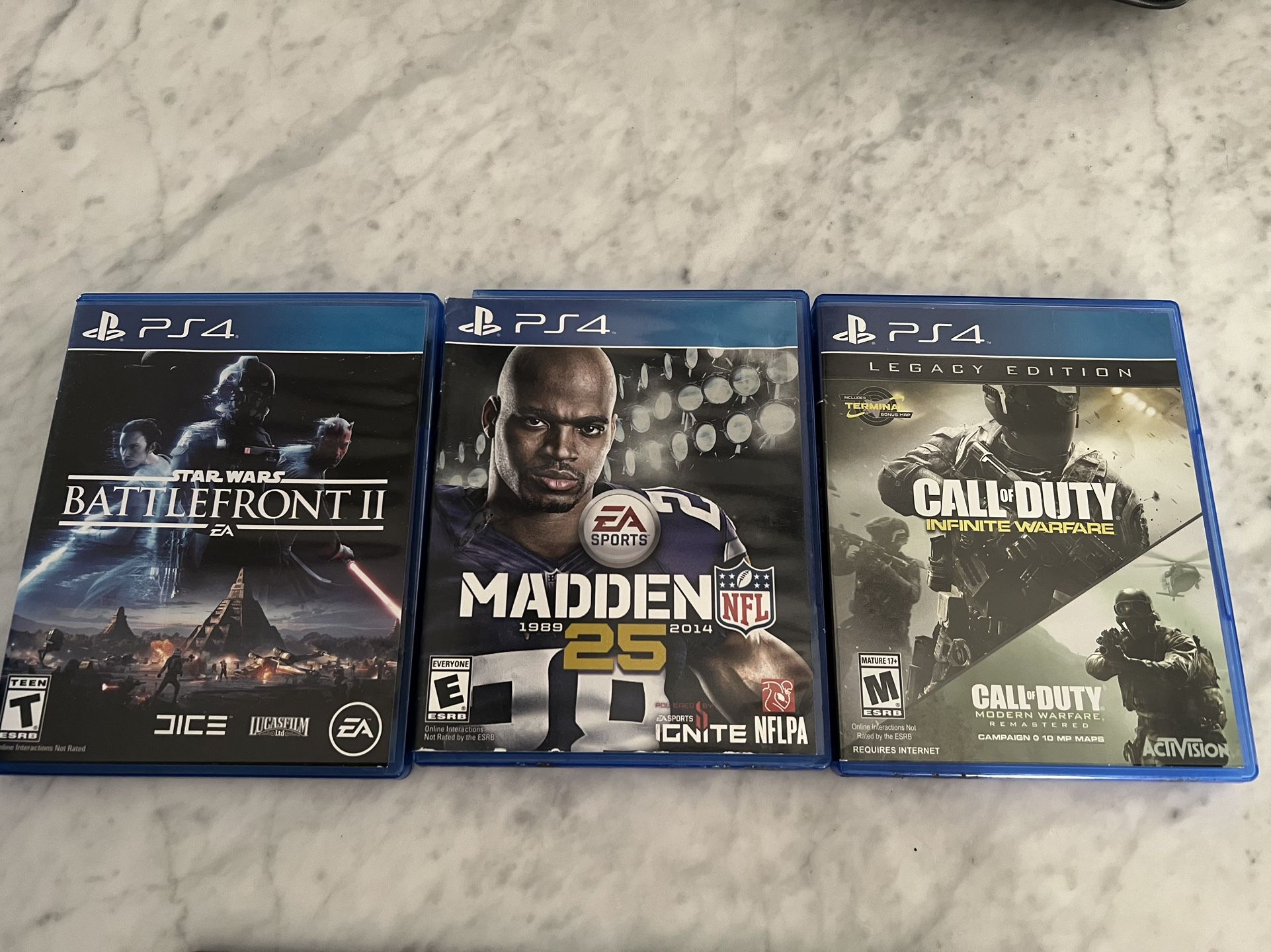 PS2 & PS4 Video Games