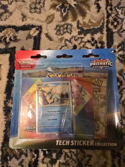 Pokemon Prismatic Evolutions Glacion tech sticker pack