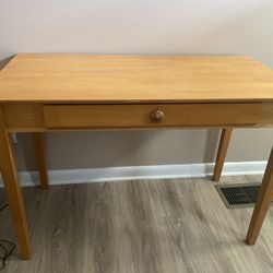 Wooden Desk with Keyboard Slide Out Shelf