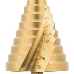 Step Drill Bit 3/8 To 2 3/8