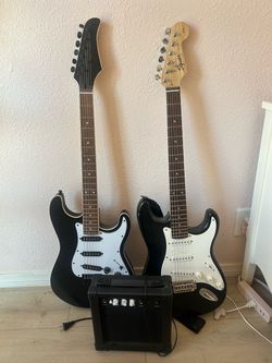 2 Electric Guitars 1 amplifier