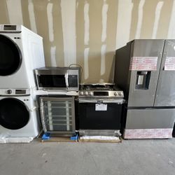 Stainless Steel Kitchen Package With Mini Wine Fridge 