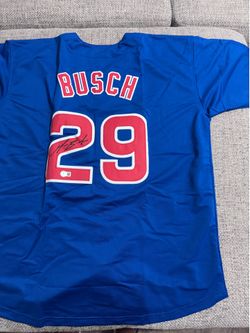Michael Busch Signed Autograph Custom Jersey - Beckett Coa - Chicago Bears