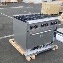 36 ins 6 Burner Convection Oven range NSF RGR-36C