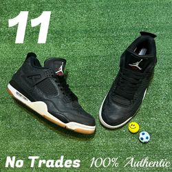 Size 11 Air Jordan 4 Retro “Black/Gum Lazer” 🦫