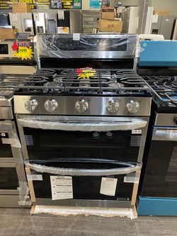 LG Double Oven Gas Stove Take It Home In Payments Please Read Description