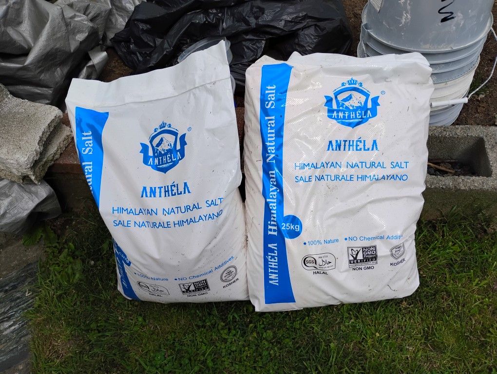Two Bags Anthela 25kg Himalayan Natural Pink Salt