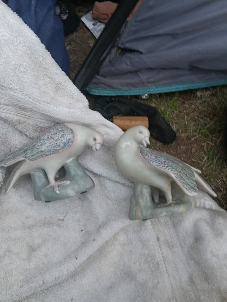 Antique Ceramic Birds