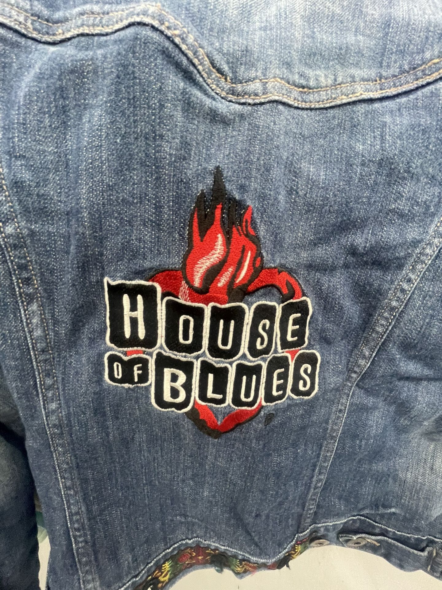 House of blues denim jacket women’s size medium used
