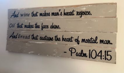 Custom painted wood sign decor