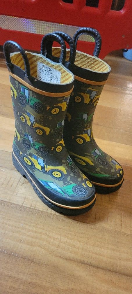 Size 9 Toddler Western Chief Tractor Rainboots