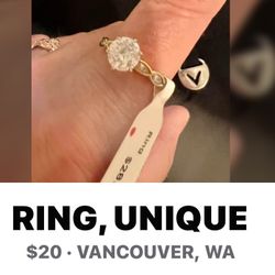 RING, 925 Silver Stamped, New!