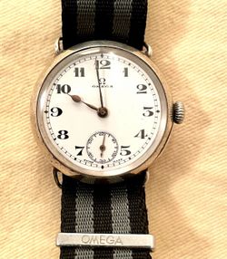 Authentic Omega WW1 Vintage Swiss trench military watch