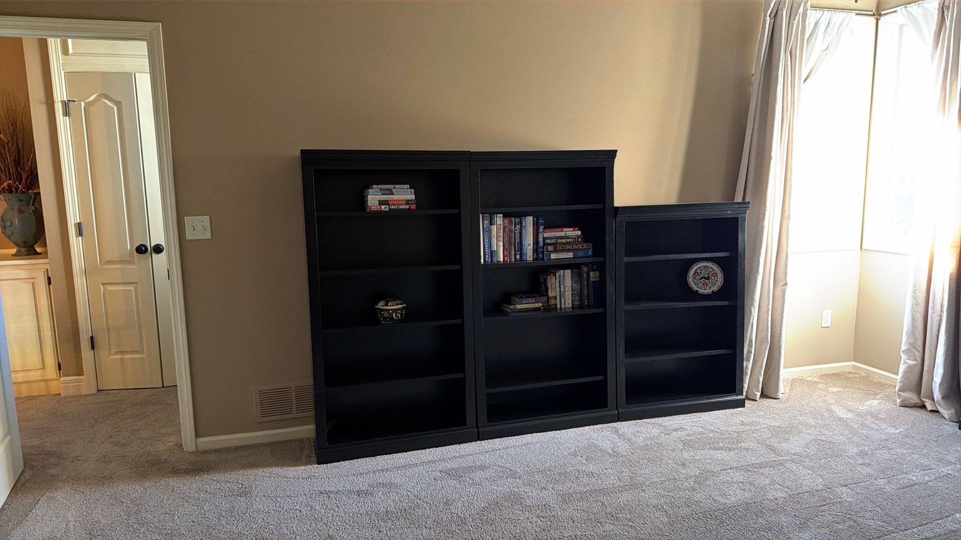 Bookshelves, Black and White