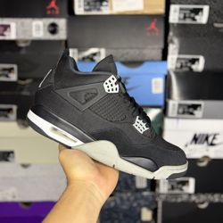 Size 10.5M - Jordan 4 “Black Canvas”