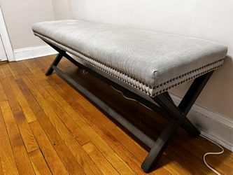 Upholstered Bench – Nailhead Trim – Entryway / End of Bed