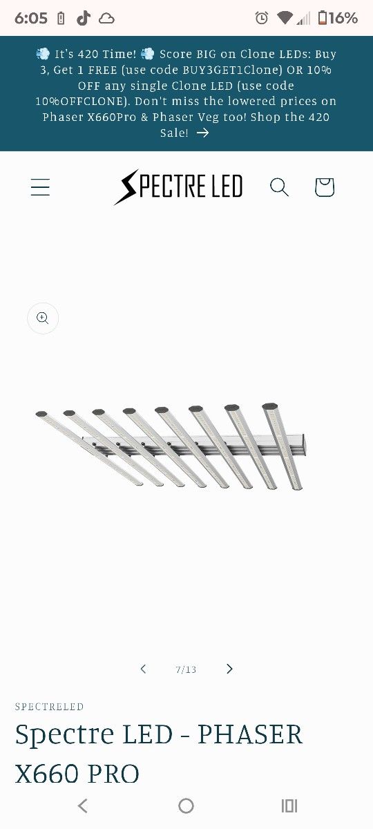 Specter Pro Phaser Series Grow Lights