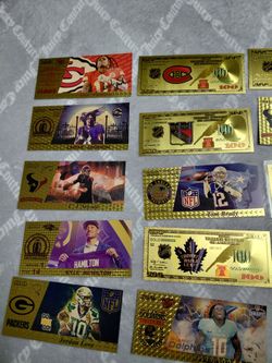 Gold Foil Novelty Pieces! Some 24k!!