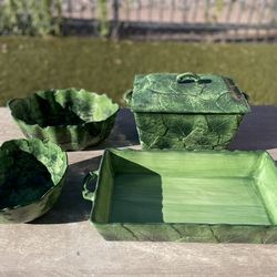 Foglia Fresca by Vietri (Italy)- discontinued pieces