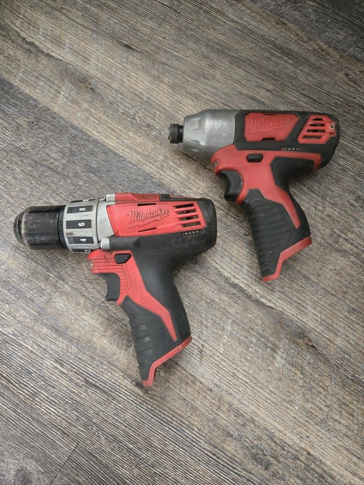 MILWAUKEE M12 DRILL & IMPACT DRILL