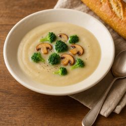 Poc À Poc France 1990s Cream Replacement Soup Plate Bowl, 8”