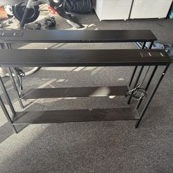 Behind Sofa Table With Outlet + USB 