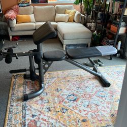 Adjustable workout bench