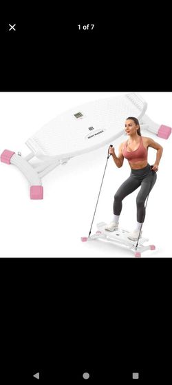 Balance Board for Full Body Workout, Wobble Board with LCD Monitor & Resistance Bands, 300 lbs Capacity Portable Rocker Board for Home Gym, Cardio, Co
