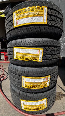 4 NEW TIRES GROUNDSPEED 235/45/18