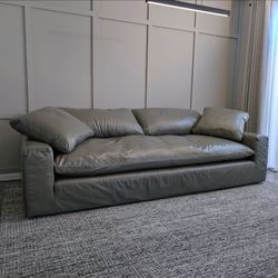Restoration Hardware Leather Cloud Leather Sofa - $16K+ Retail - Free Delivery