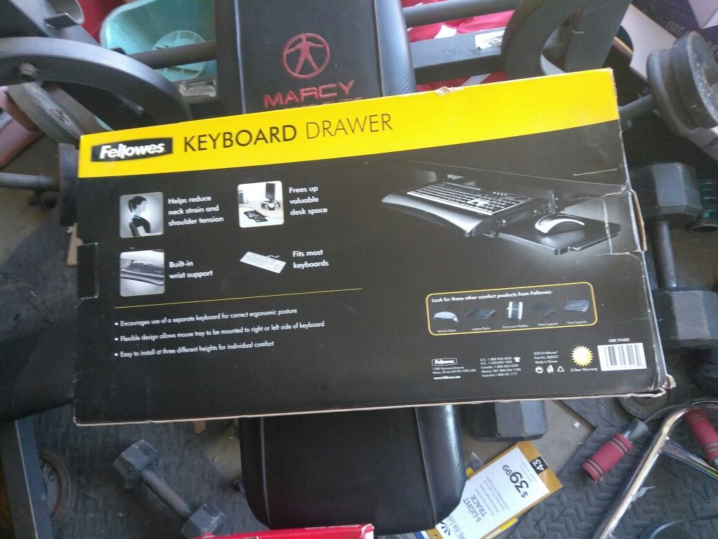 Fellowes keyboard drawer