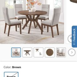 Kaetlyn Dining Set 5 Pieces 