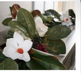 6' Magnolia & Pine Floral Holiday Garland by Kim Gravel