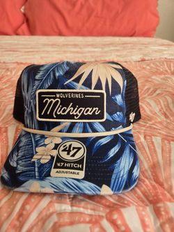 Michigan Wolverines trucker floral summer hat new