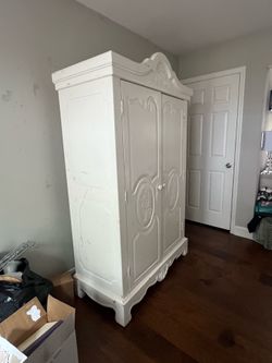 Solid Wood Vintage Armoire